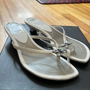 White Sandals, Size 8